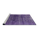 Sideview of Machine Washable Industrial Modern Bright Grape Purple Rug, wshurb2903