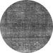 Round Persian Gray Bohemian Rug, urb2903gry