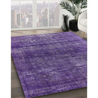 Mid-Century Modern Bright Purple Persian Rug, urb2903