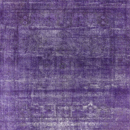 Square Machine Washable Industrial Modern Bright Grape Purple Rug, wshurb2903