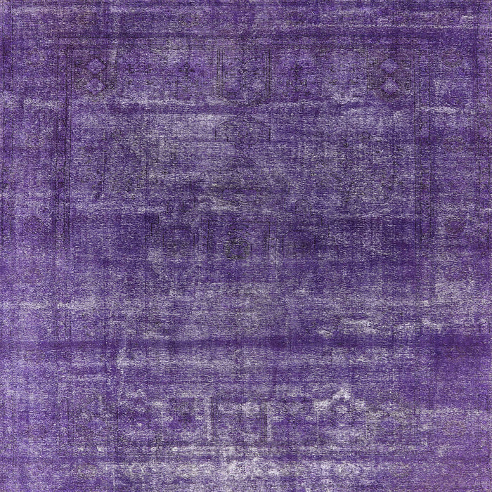 Square Machine Washable Industrial Modern Bright Grape Purple Rug, wshurb2903