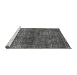 Sideview of Machine Washable Persian Gray Bohemian Rug, wshurb2903gry