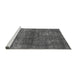 Sideview of Machine Washable Persian Gray Bohemian Rug, wshurb2903gry