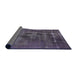 Sideview of Mid-Century Modern Plum Purple Oriental Rug, urb2904