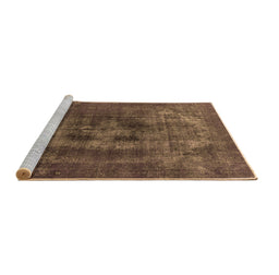 Sideview of Machine Washable Oriental Brown Industrial Rug, wshurb2904brn