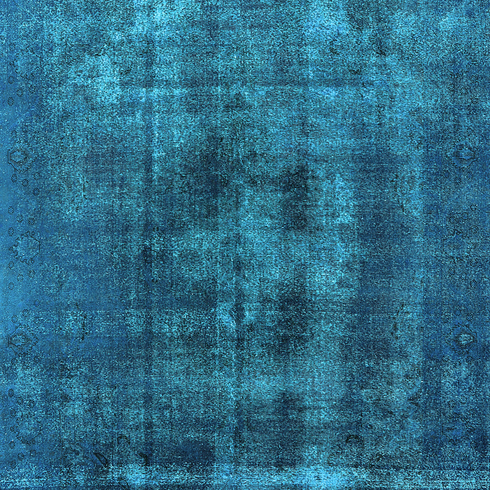 Machine Washable Oriental Light Blue Industrial Rug, wshurb2904lblu