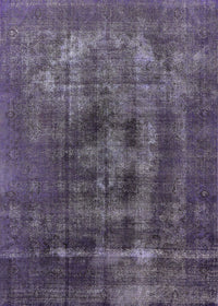 Machine Washable Industrial Modern Plum Purple Rug, wshurb2904