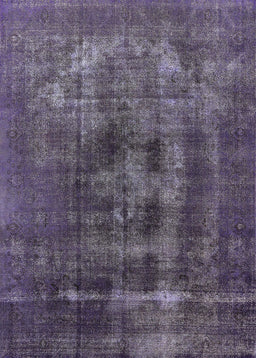 Mid-Century Modern Plum Purple Oriental Rug, urb2904