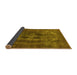 Sideview of Oriental Yellow Industrial Rug, urb2904yw