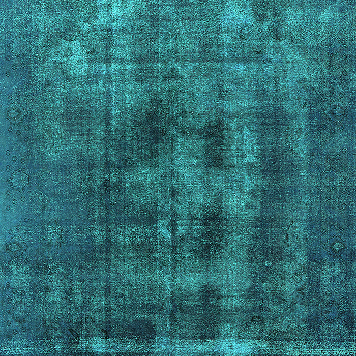 Machine Washable Oriental Turquoise Industrial Area Rugs, wshurb2904turq