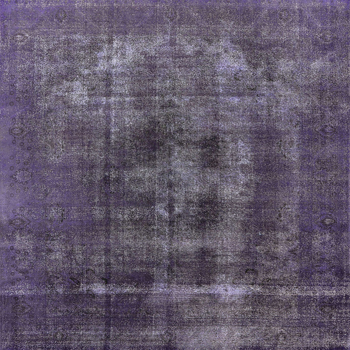 Square Machine Washable Industrial Modern Plum Purple Rug, wshurb2904