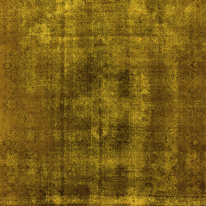 Machine Washable Oriental Yellow Industrial Rug, wshurb2904yw