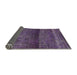 Sideview of Mid-Century Modern Purple Persian Rug, urb2905