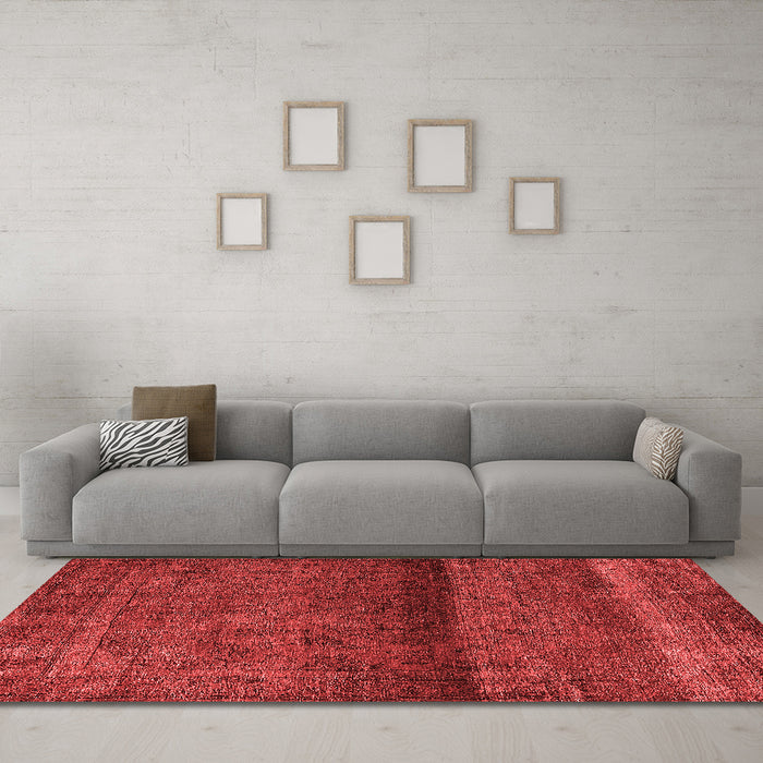 Bohemian Red Washable Rugs