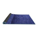 Sideview of Persian Blue Bohemian Rug, urb2905blu