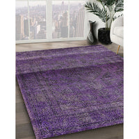 Mid-Century Modern Purple Persian Rug, urb2905