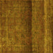 Square Machine Washable Persian Yellow Bohemian Rug, wshurb2905yw
