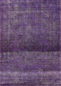 Machine Washable Industrial Modern Purple Rug, wshurb2905