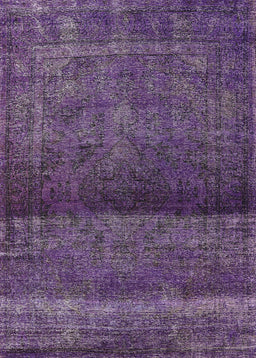 Machine Washable Industrial Modern Purple Rug, wshurb2905
