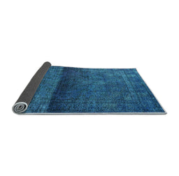 Sideview of Persian Light Blue Bohemian Rug, urb2905lblu