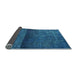 Sideview of Persian Light Blue Bohemian Rug, urb2905lblu