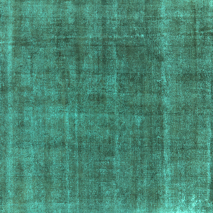 Square Oriental Turquoise Industrial Rug, urb2906turq