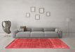 Industrial Red Washable Rugs