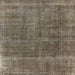 Square Mid-Century Modern Coffee Brown Oriental Rug, urb2906