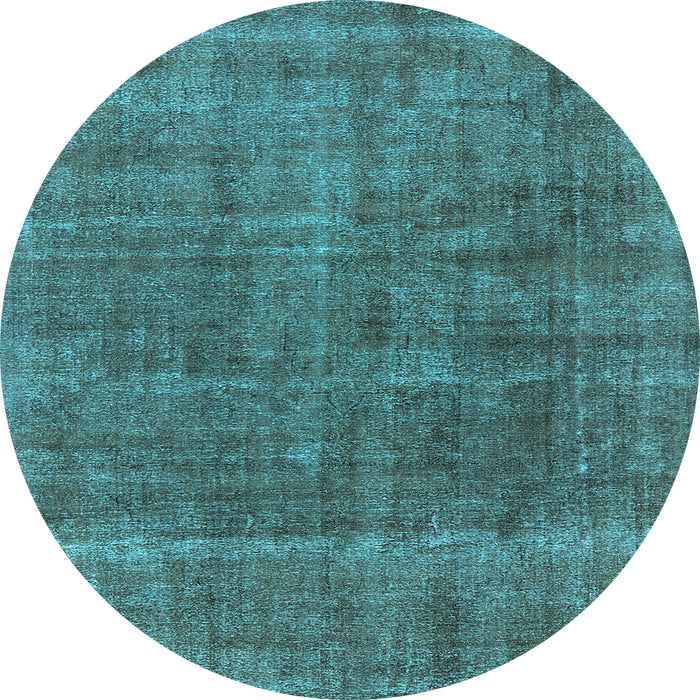 Round Oriental Light Blue Industrial Rug, urb2906lblu