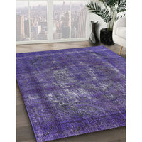 Mid-Century Modern Purple Persian Rug, urb2907