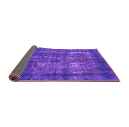 Sideview of Persian Purple Bohemian Rug, urb2907pur