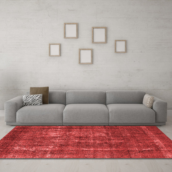 Bohemian Red Washable Rugs