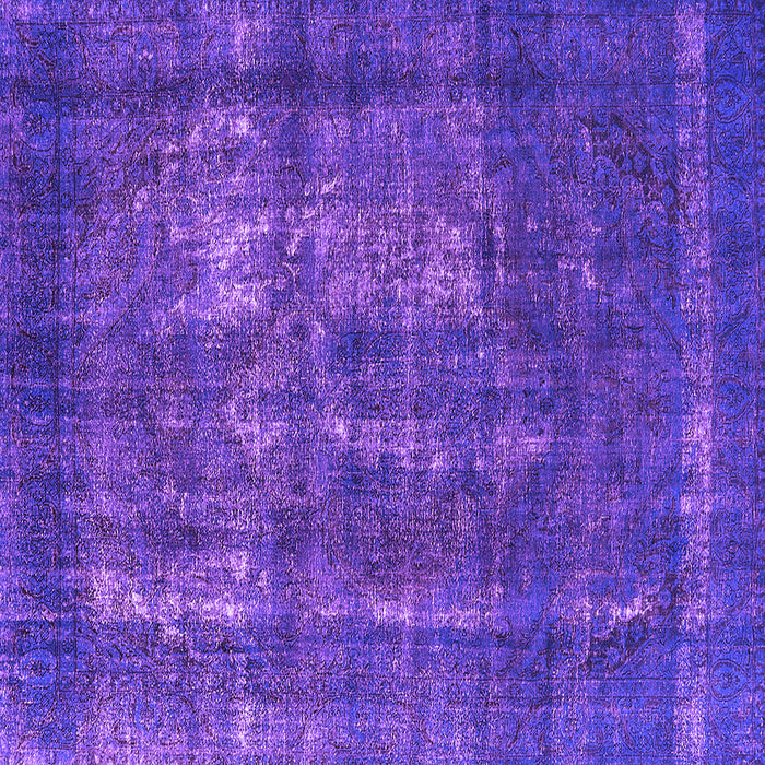 Square Machine Washable Persian Purple Bohemian Area Rugs, wshurb2907pur