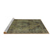 Sideview of Machine Washable Industrial Modern Brass Green Rug, wshurb2908