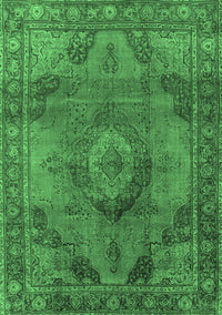 Oriental Emerald Green Industrial Rug, urb2908emgrn