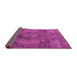 Sideview of Oriental Pink Industrial Rug, urb2908pnk