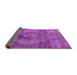 Sideview of Oriental Purple Industrial Rug, urb2908pur