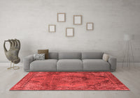 Machine Washable Oriental Red Industrial Rug, wshurb2908red