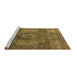 Sideview of Machine Washable Oriental Brown Industrial Rug, wshurb2908brn