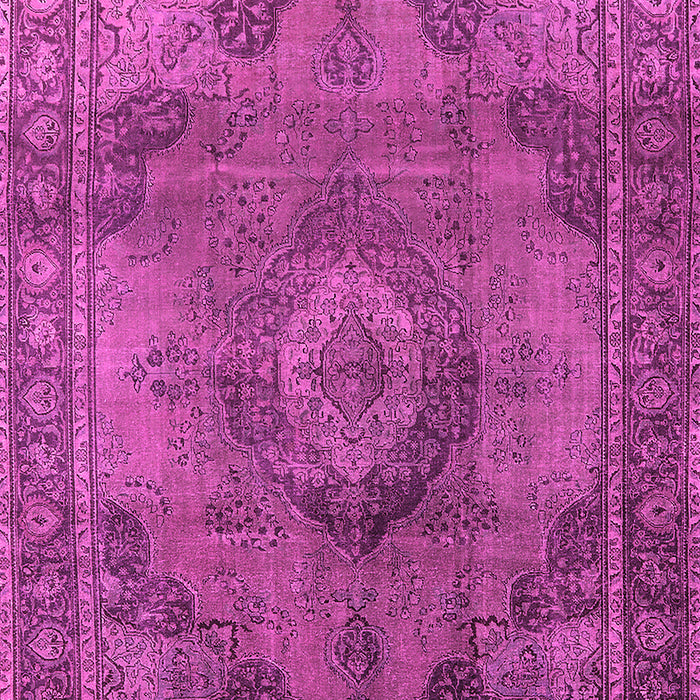 Machine Washable Oriental Pink Industrial Rug, wshurb2908pnk