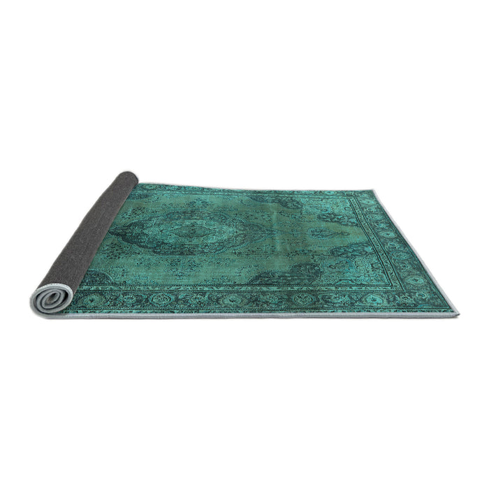 Sideview of Oriental Light Blue Industrial Rug, urb2908lblu