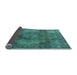 Sideview of Oriental Light Blue Industrial Rug, urb2908lblu