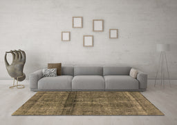 Machine Washable Persian Brown Bohemian Rug in a Living Room,, wshurb2909brn