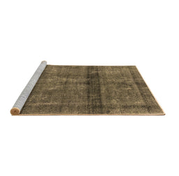Sideview of Machine Washable Persian Brown Bohemian Rug, wshurb2909brn