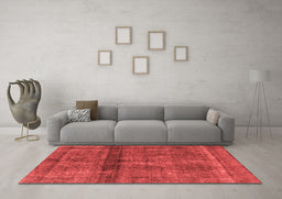 Bohemian Red Washable Rugs