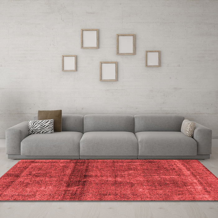 Bohemian Red Washable Rugs
