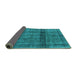 Sideview of Persian Turquoise Bohemian Rug, urb2909turq