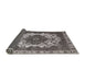 Sideview of Mid-Century Modern Gray Oriental Rug, urb2910