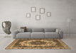 Machine Washable Oriental Brown Industrial Rug in a Living Room,, wshurb2910brn