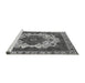 Sideview of Machine Washable Oriental Gray Industrial Rug, wshurb2910gry